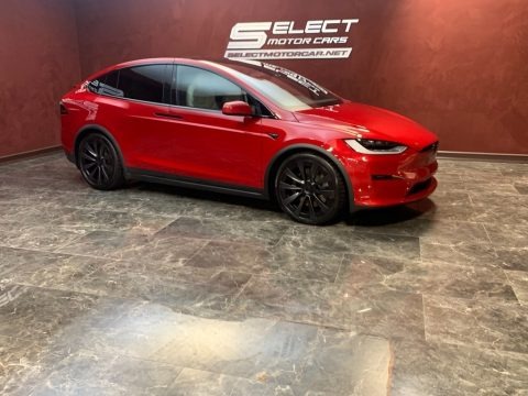 Red Multi-Coat 2022 Tesla Model X Plaid