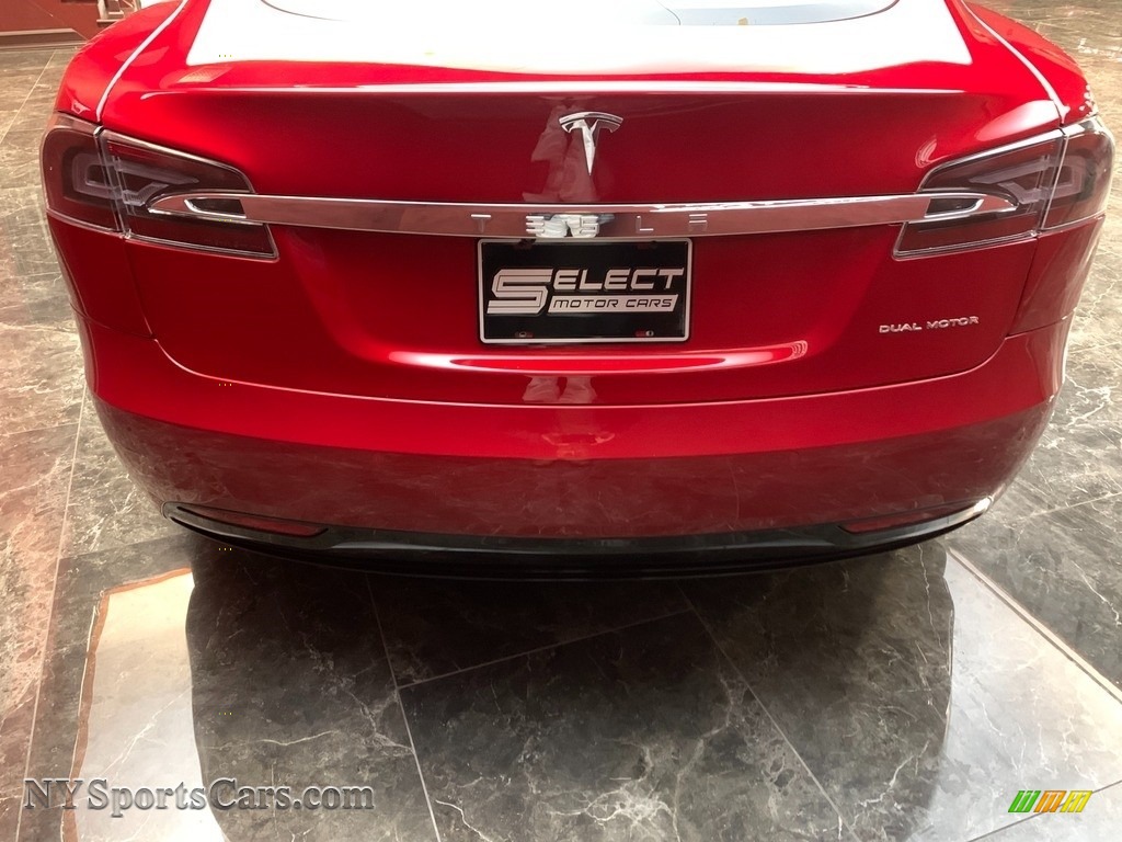 2020 Model S Long Range Plus - Red Multi-Coat / Cream photo #4