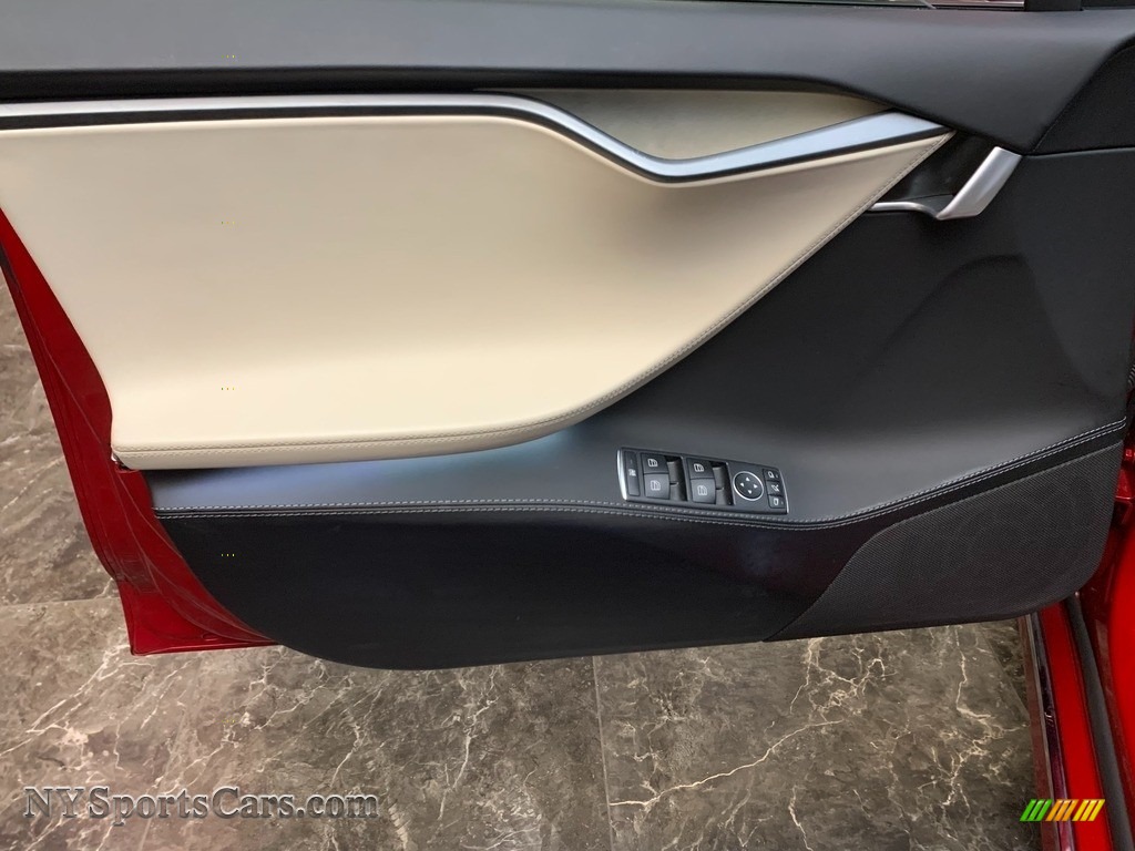 2020 Model S Long Range Plus - Red Multi-Coat / Cream photo #12