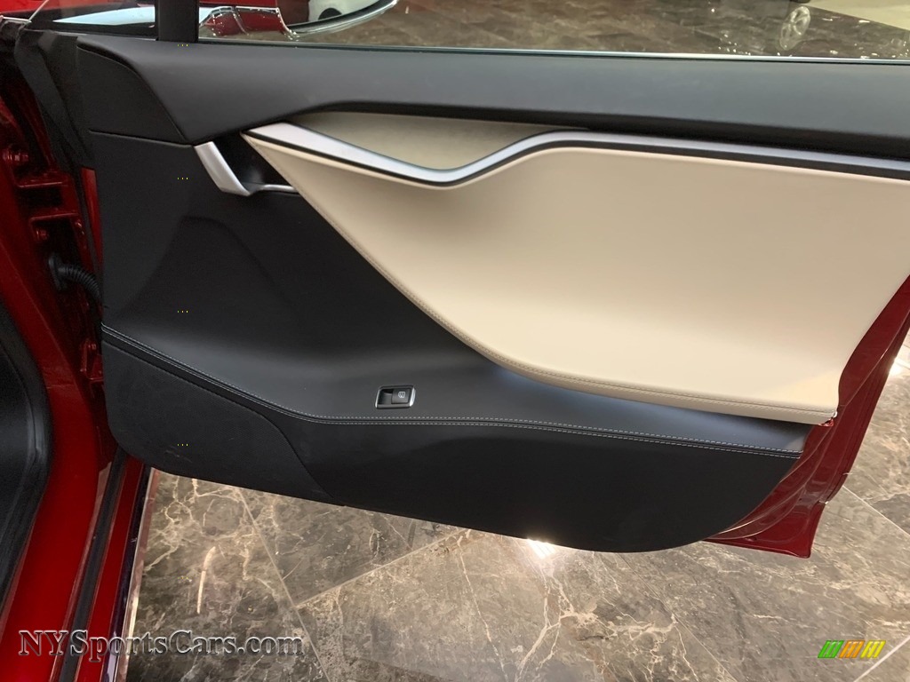 2020 Model S Long Range Plus - Red Multi-Coat / Cream photo #13