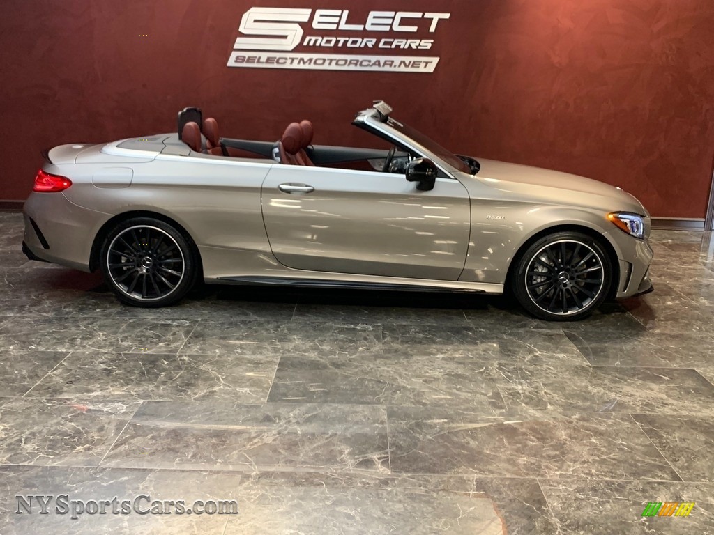 2019 C 43 AMG 4Matic Cabriolet - Mojave Silver Metallic / Cranberry Red/Black photo #6