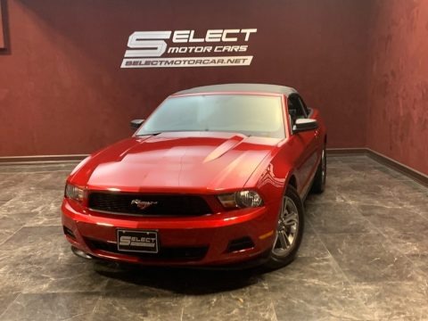 Red Candy Metallic 2012 Ford Mustang V6 Premium Convertible
