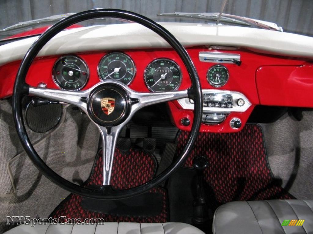 1965 356 SC Cabriolet - Signal Red / Grey photo #7