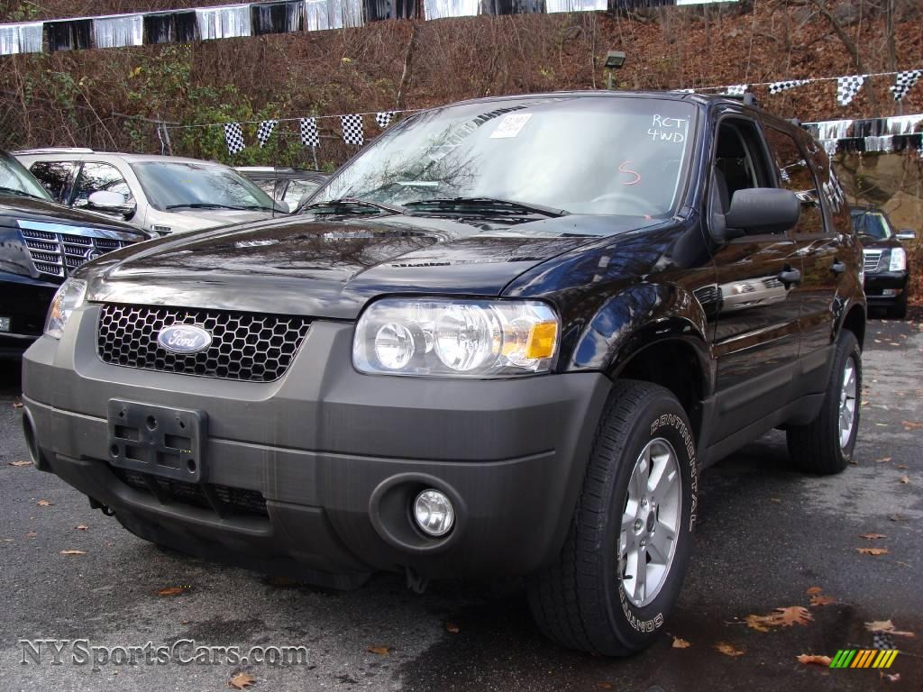 2007 Ford Escape Xlt V6 4wd In Black Photo 3 A12221 Nysportscars