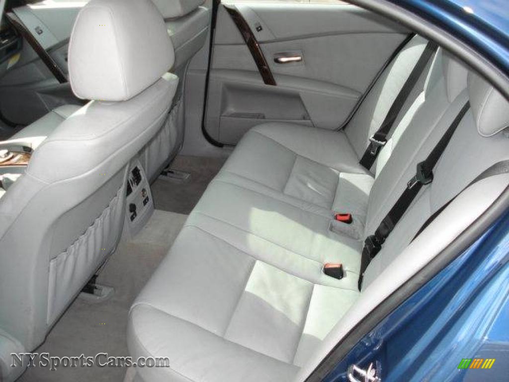 2004 5 Series 525i Sedan - Mystic Blue Metallic / Grey photo #11