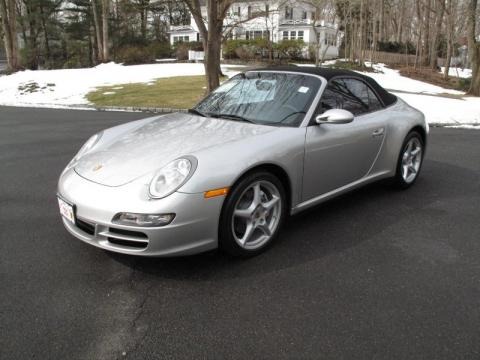 2006 Porsche 911 Carrera 4 Cabriolet in Arctic Silver Metallic