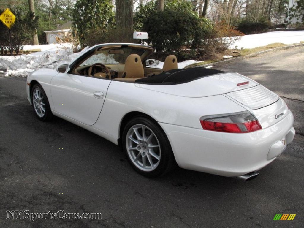 2004 911 Carrera Cabriolet - Carrara White / Savanna Beige photo #9