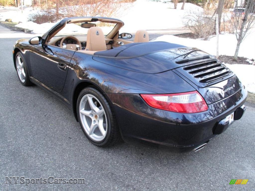 2007 911 Carrera 4 Cabriolet - Midnight Blue Metallic / Sand Beige photo #9