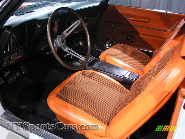 1969 Camaro Indy Pace Car Convertible - White/Orange Stripes / Orange Houndstooth photo #6