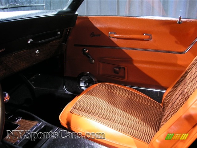 1969 Camaro Indy Pace Car Convertible - White/Orange Stripes / Orange Houndstooth photo #12