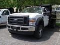 Ford F550 Super Duty XL Regular Cab 4x4 Dump Truck in Oxford White