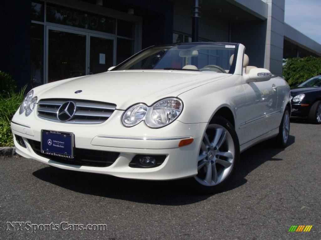 White mercedes clk convertible for sale #1