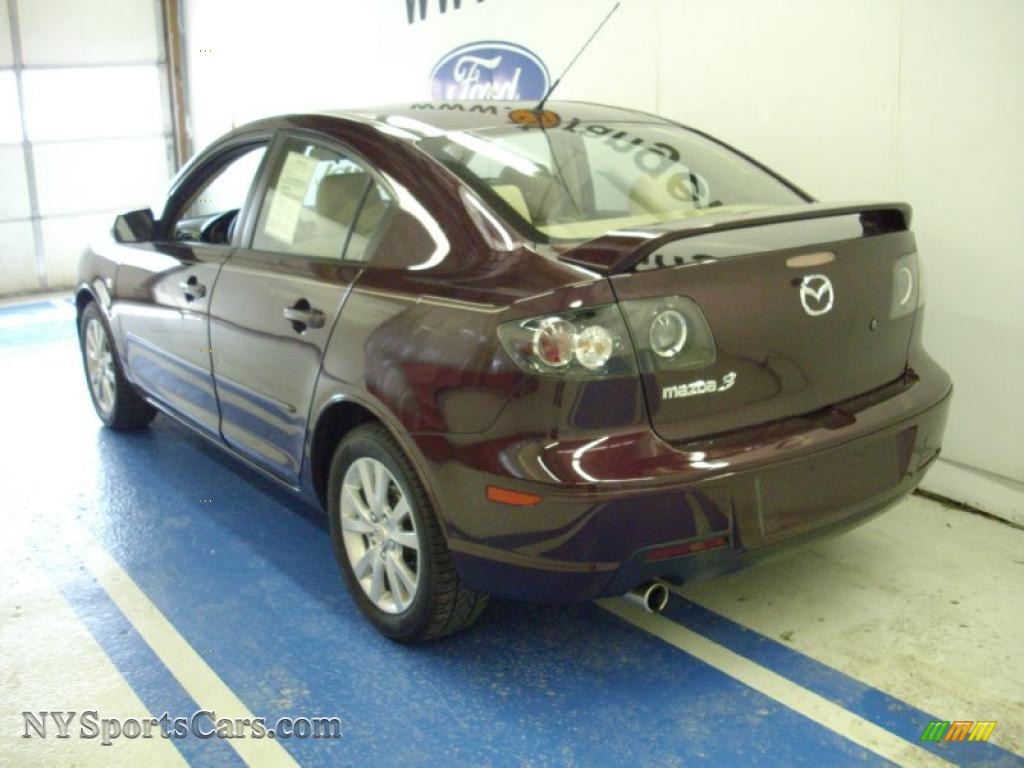 2007 Mazda Mazda3 I Sport Sedan In Phantom Purple Mica Photo 3