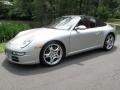 Porsche 911 Carrera S Cabriolet in Arctic Silver Metallic