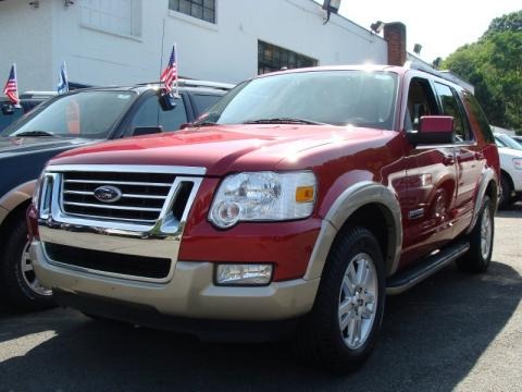 2008 Ford Explorer Eddie Bauer 4x4 in Redfire Metallic