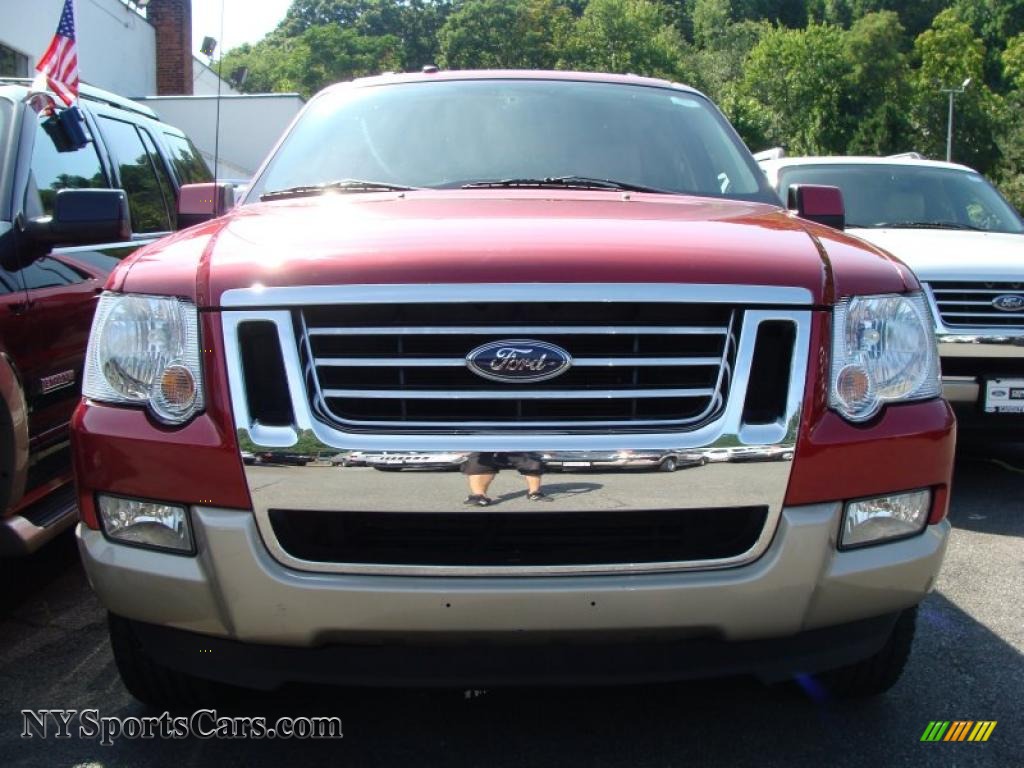 2008 Explorer Eddie Bauer 4x4 - Redfire Metallic / Camel photo #2