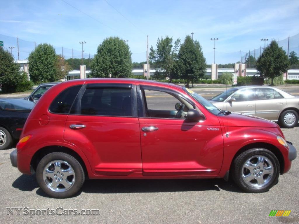 2001 PT Cruiser Touring - Inferno Red Pearl / Taupe/Pearl Beige photo #7