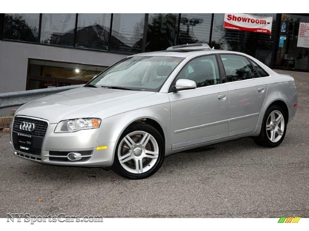 2007 Audi A4 2.0t Quattro Sedan In Light Silver Metallic Photo #2 