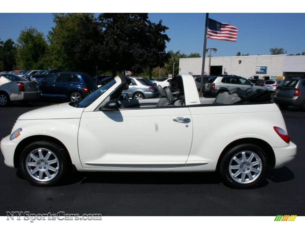 2007 PT Cruiser Convertible - Cool Vanilla White / Pastel Slate Gray ...