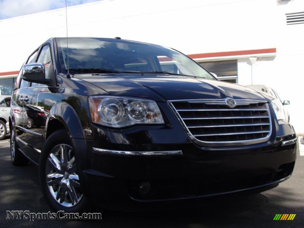 Chrysler town and country 2008 black #2