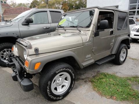 Light Khaki Metallic Jeep Wrangler Sport 4x4 for sale in New York