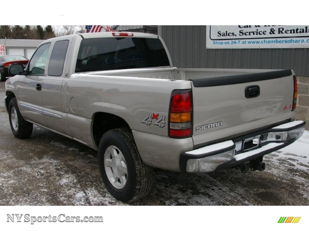 2005 Gmc Sierra 1500 Sle Extended Cab 4x4 In Silver Birch Metallic Photo 10 293560 6663