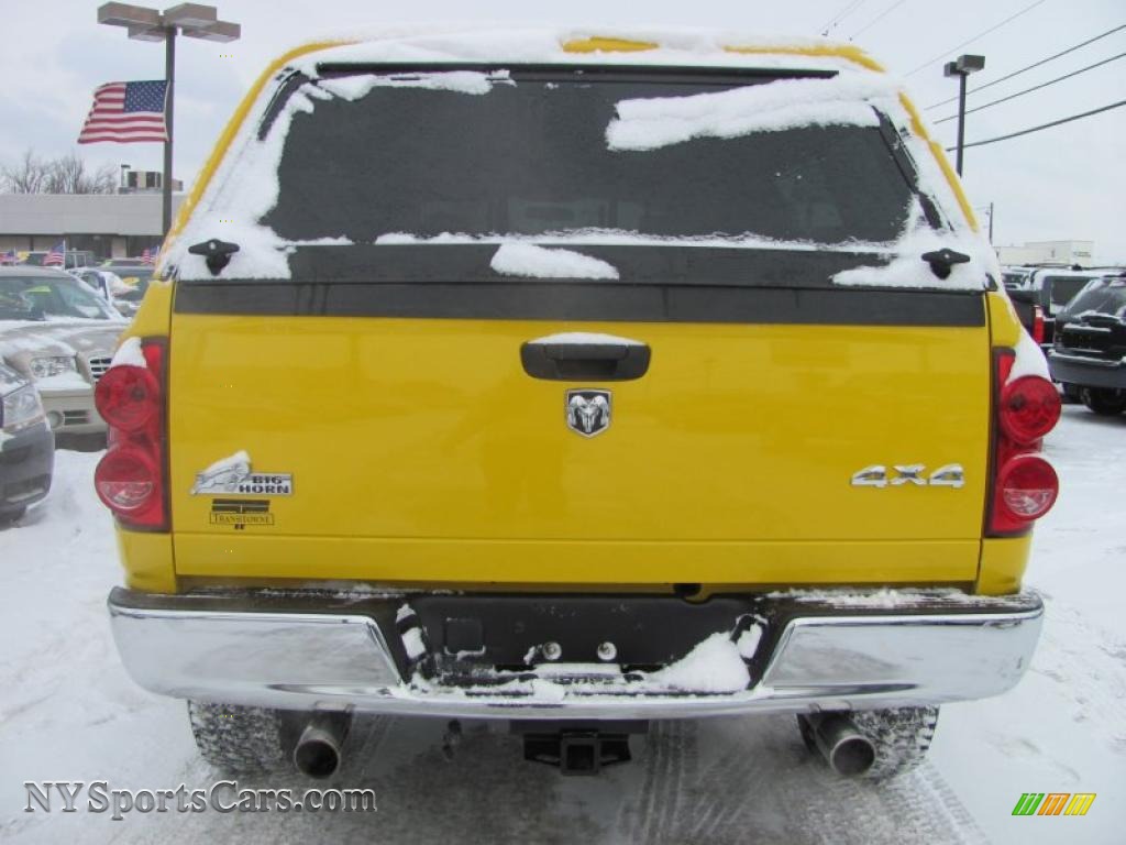 2008 Ram 1500 Big Horn Edition Quad Cab 4x4 - Detonator Yellow / Medium Slate Gray photo #16