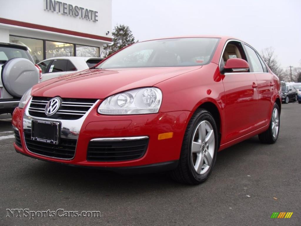 2008 Volkswagen Jetta SE Sedan in Salsa Red photo #3 - 165376