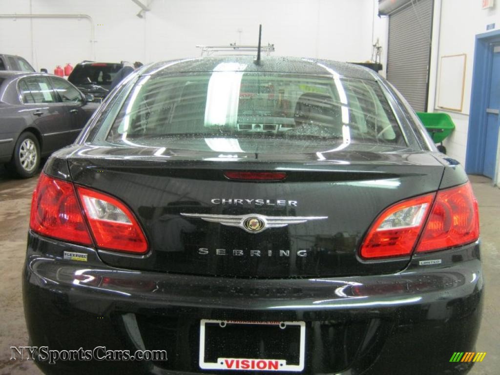2010 Sebring Limited Sedan - Brilliant Black Crystal Pearl / Dark Slate Gray photo #16
