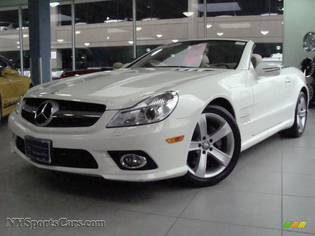 2009 Mercedes sl550 white #5