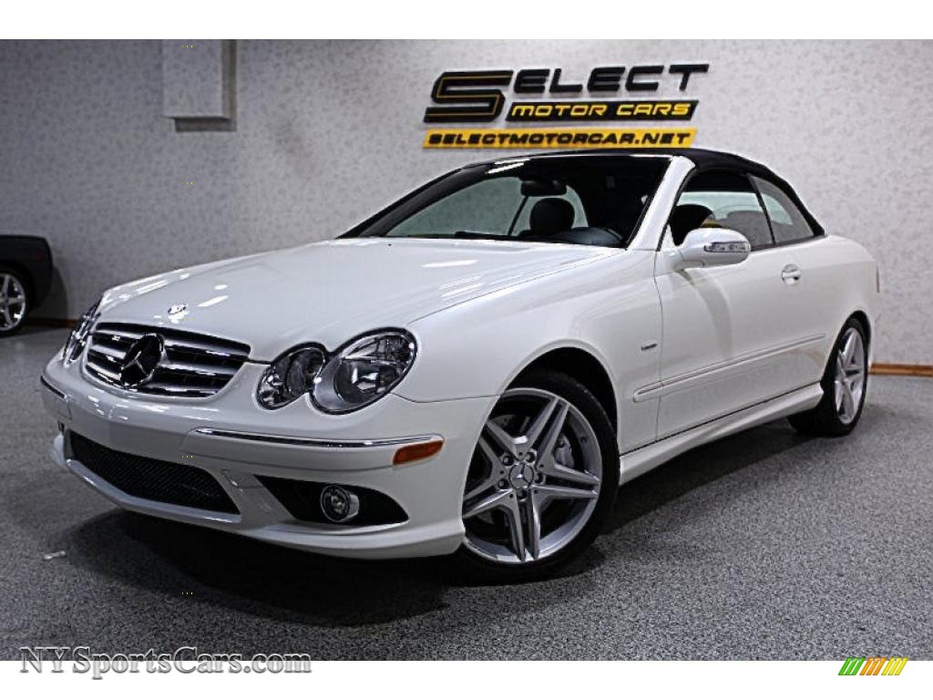 White mercedes clk convertible for sale #7