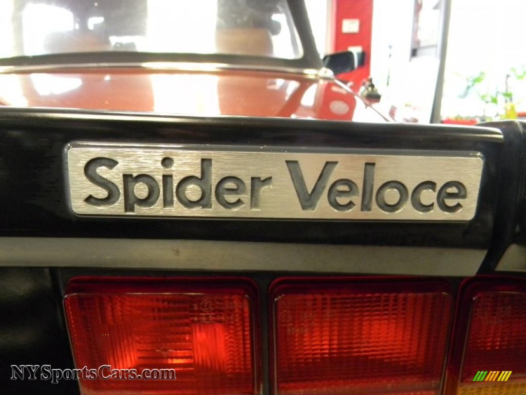 1987 Spider Veloce - Bordeaux Metallic / Tan photo #12