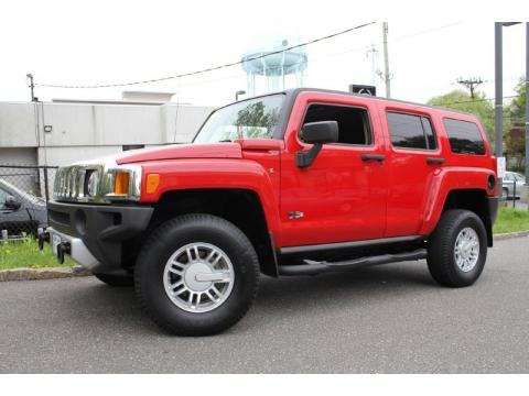 Victory Red 2008 Hummer H3 