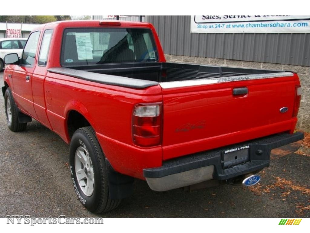 2004 Ford Ranger XLT SuperCab 4x4 In Bright Red Photo 8 B37488