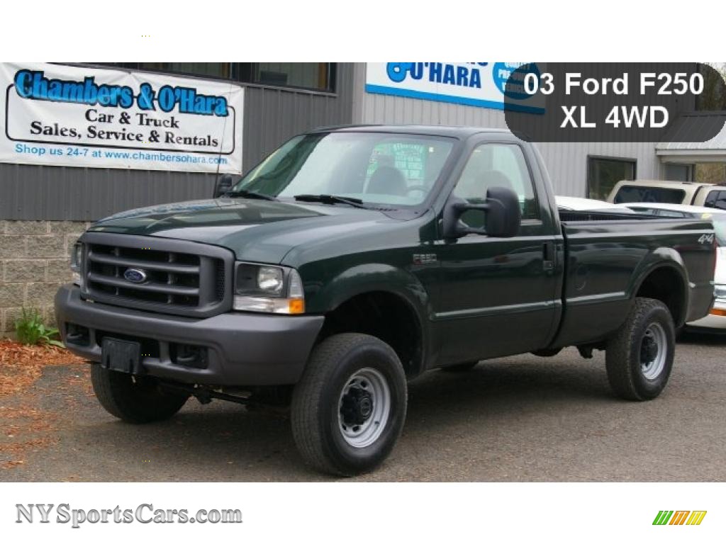 2003 Ford F250 Super Duty Xl Regular Cab 4x4 In Dark Highland Green