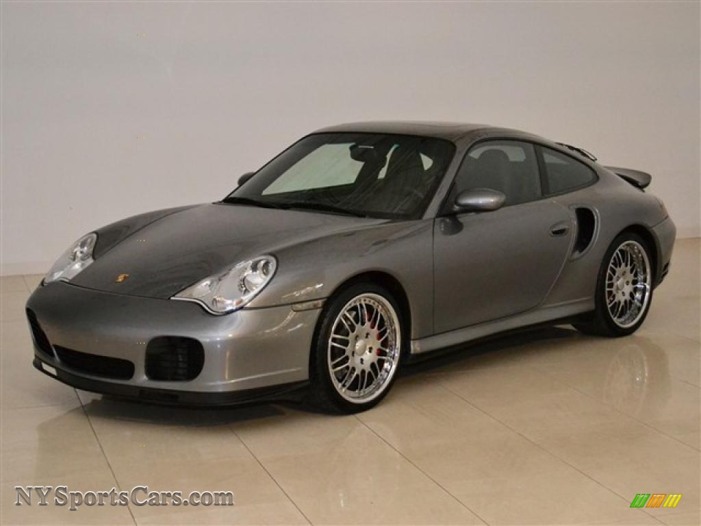 Seal Grey Metallic / Black Porsche 911 Turbo Coupe