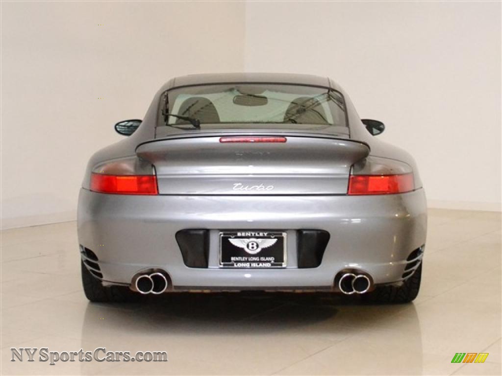 2003 911 Turbo Coupe - Seal Grey Metallic / Black photo #6