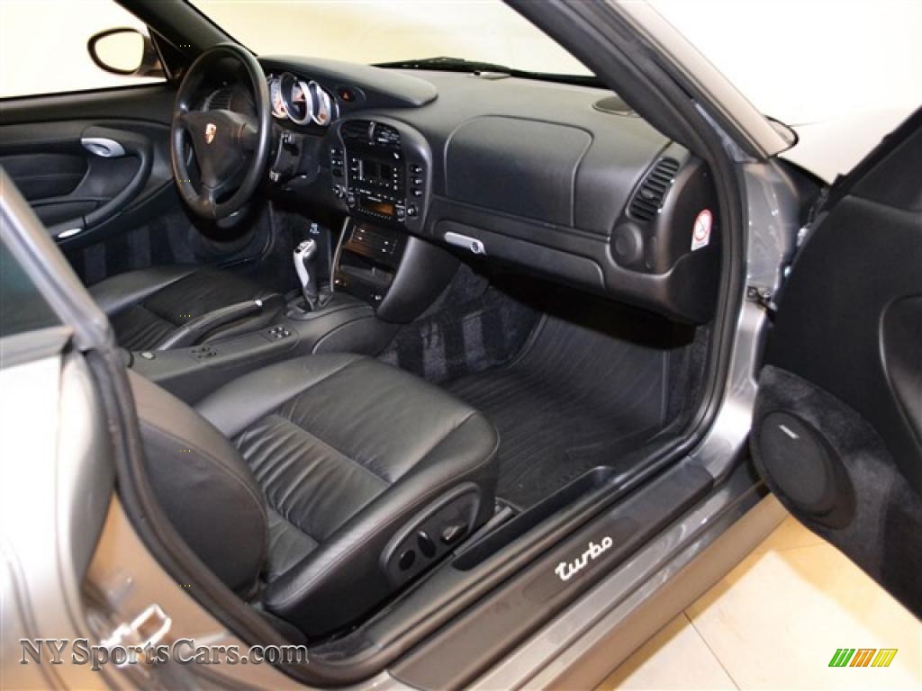 2003 911 Turbo Coupe - Seal Grey Metallic / Black photo #15