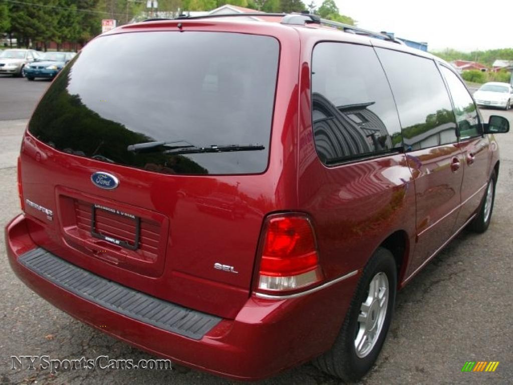 2005 Ford Freestar Sel In Dark Toreador Red Metallic Photo 17 A82865