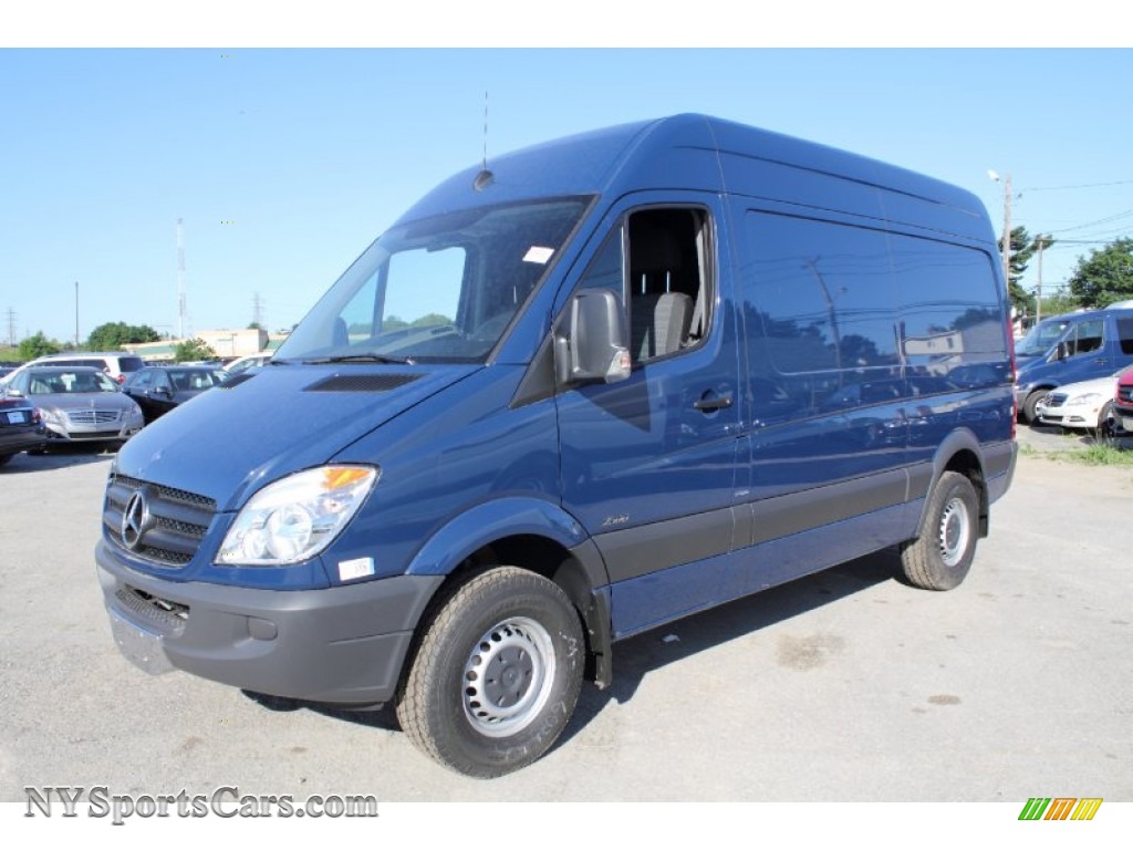 2011 Sprinter 2500 High Roof Cargo Van - Jasper Blue Metallic / Black photo #1