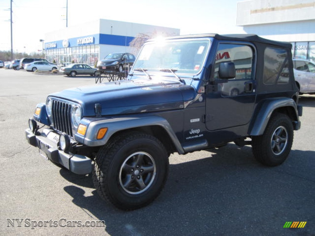 Patriot Blue Pearl / Dark Slate Gray Jeep Wrangler X 4x4