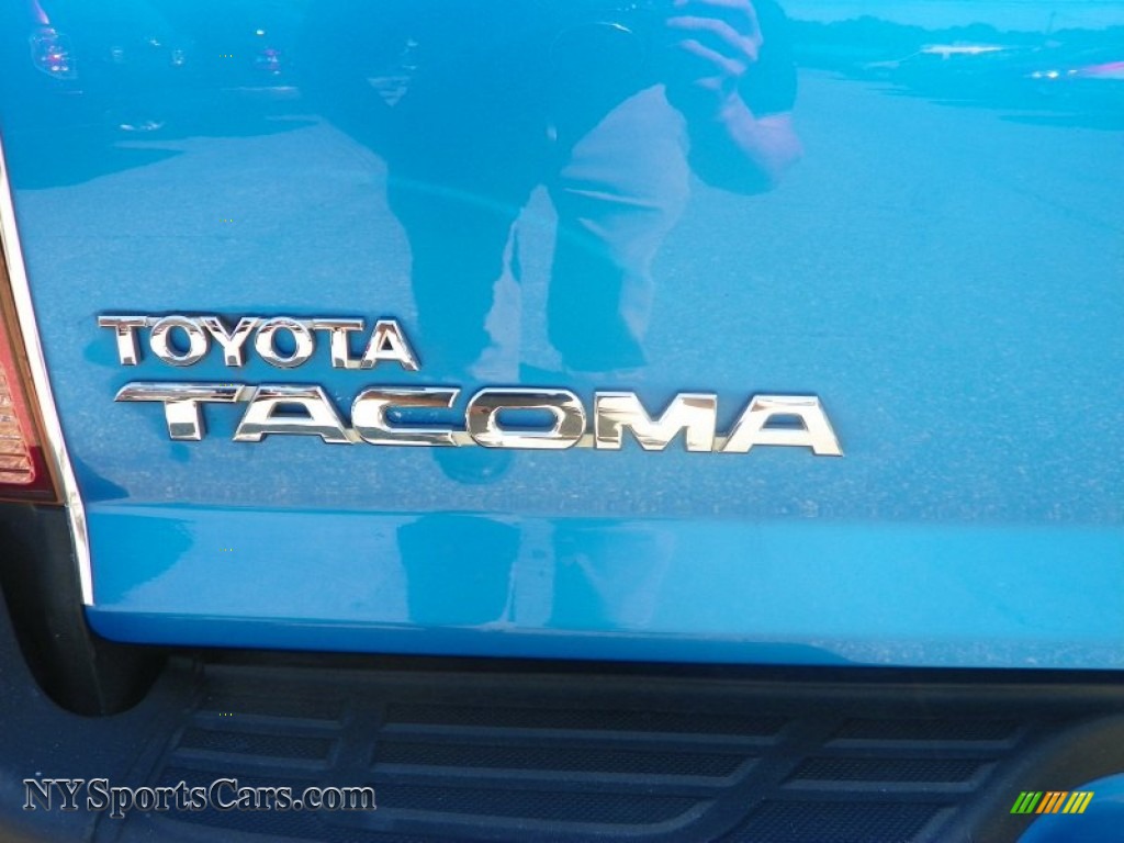 2006 Tacoma V6 TRD Sport Double Cab 4x4 - Speedway Blue / Graphite Gray photo #10