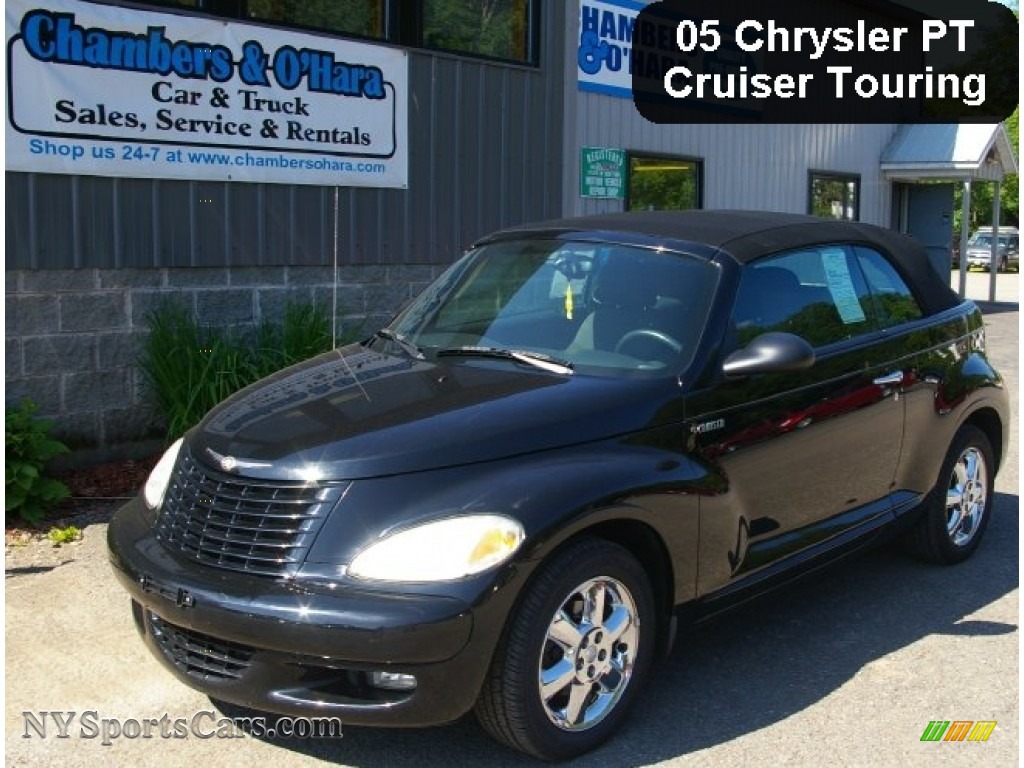 2005 Chrysler Pt Cruiser Touring Turbo Convertible In Black 317836 Black Dark Slate Gray Chrysler Pt Cruiser Touring Turbo Convertible