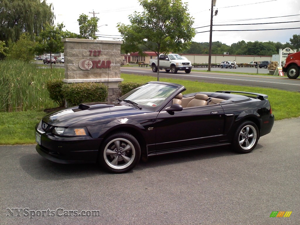 Black / Medium Parchment Ford Mustang GT Convertible