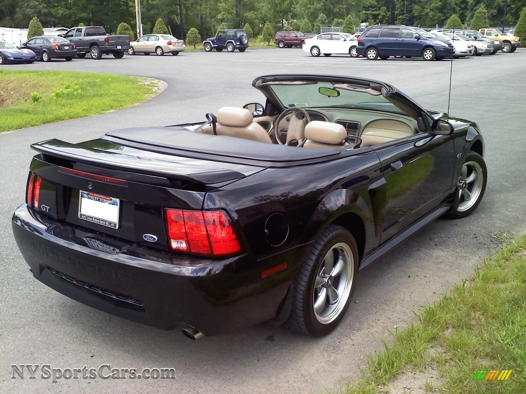 2001 Mustang GT Convertible - Black / Medium Parchment photo #6