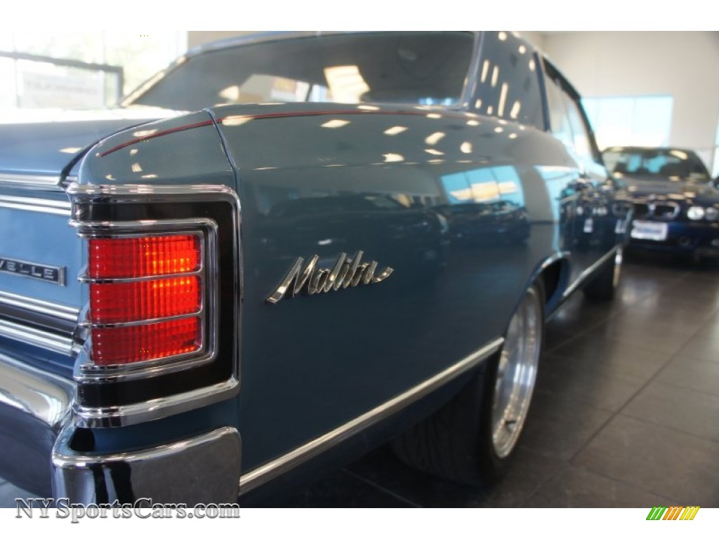 1967 Chevelle Malibu Sedan - Nantucket Blue Metallic / Medium Blue photo #15