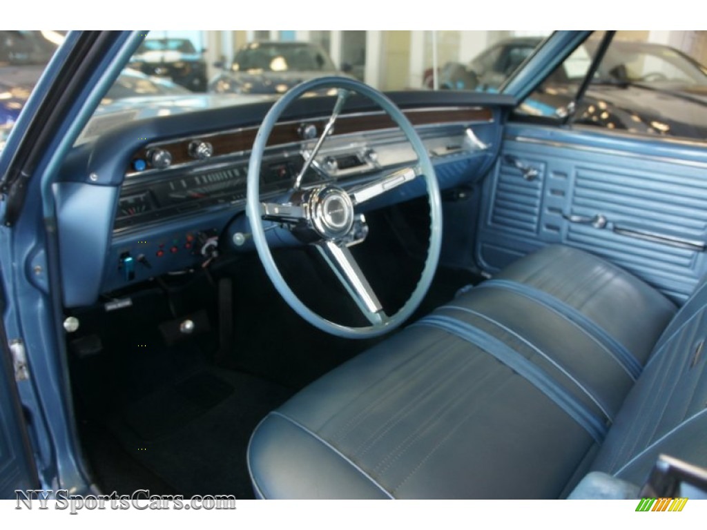 1967 Chevelle Malibu Sedan - Nantucket Blue Metallic / Medium Blue photo #37
