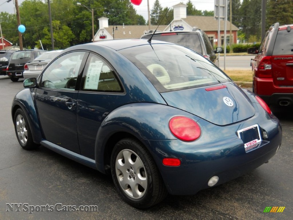 2002 New Beetle GLS Coupe - Riviera Blue Pearl / Cream Beige photo #12