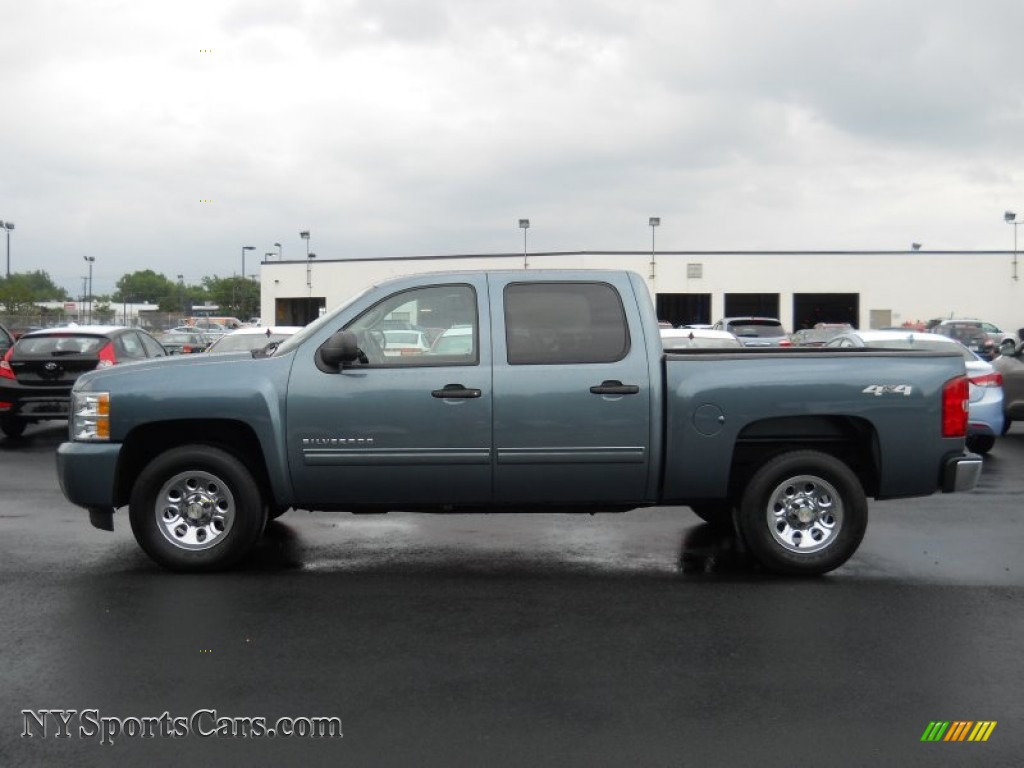 2011 Chevrolet Silverado 1500 Lt Crew Cab 4x4 In Blue Granite Metallic