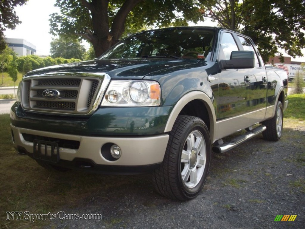 2007 F150 King Ranch SuperCrew 4x4 - Forest Green Metallic / Castano Brown Leather photo #1